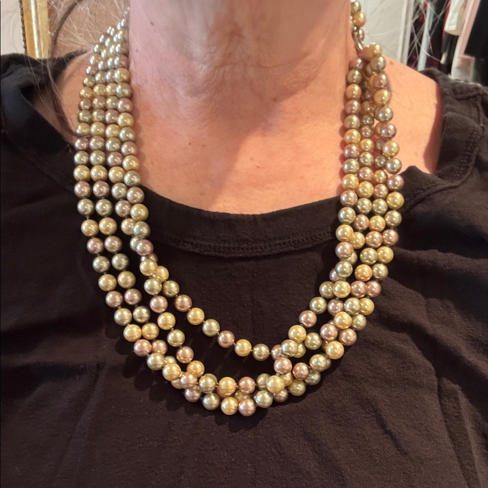 Elegant Multi Strand of Pearls.